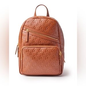 Glam-Aholic Matte Brown Monogram Backpack GlamAholic